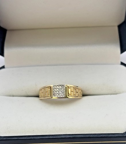 Gold ring zirkonia - gr., 66
