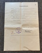 Geburtsurkunde 1892 Junge Lommatzsch Sachsen