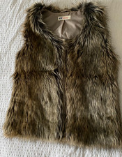 H&M Weste Kunstfell braun EU