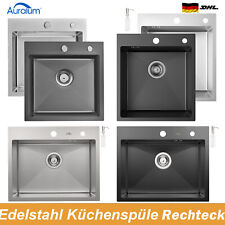 Edelstahl Küchenspüle Einbauspüle Spülbecken Mit Ablaufgarnitur Sifon Spüle