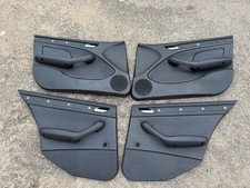 BMW E46 Limousine Türverkleidungen Innenverkleidungen Schwarz Leder