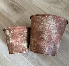 2er Set Shabby Chic Übertopf