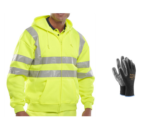 Warnschutz kapuzenjacke - warnschutz,
