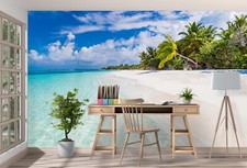 3D Strand Himmel Q131 Tapete Wandgemälde Fototapete Selbstklebend Kay