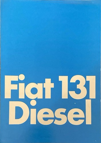 Fiat 131 diesel prospekt - fiat,