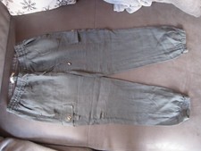 Cecil Chelsea  Leinenhose Hose Gr. W 32 inch 28 khaki Sommerhose Schlupfhose