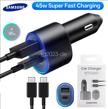 OEM Samsung 45W Schnellladegerät Auto-Ladegerät Dual Port USB-C Car Charger