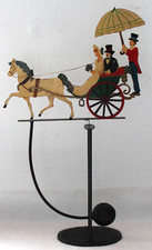 Hochzeit " Metall Schaukel Brautpaar i Kutsche zur Hochzeit fröhlich