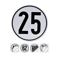 Geschwindigkeitsschild Deutschland 6 km/h- 100 km/h Alu magnetisch Aufkleber