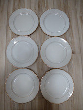 Bavaria Porzellan Set 6-tlg. Speiseteller Goldrand Ø 24 cm Marke Kahla