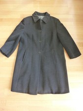 DINOMODA Damen Mantel Damenmantel Wollmantel schwarz Schurwolle/Angora Gr. 44