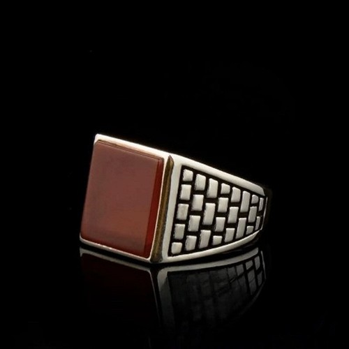 925 sterling silber - silber, herrenring
