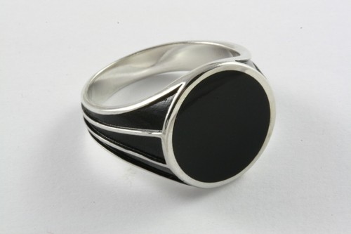 Herrenring schwarzer stein - herrenring,