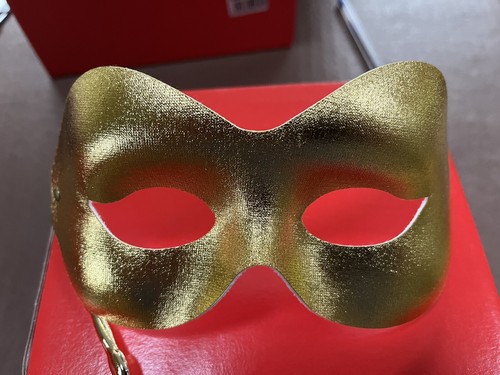 Goldene maskerade maske mit - goldene,