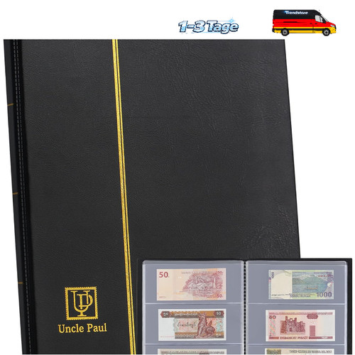 Banknotenalbum mit fächern - banknotenalbum,