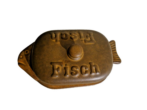 Braune keramik form mit deckel - braune,