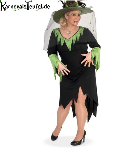 Hexenkleid lang schwarz - lang, in