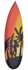 Deko Surfboard 60cm Sunset