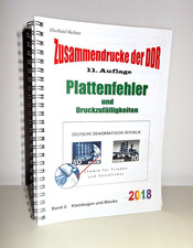 Eberhard Richter Spezial Katalog - Zusammendrucke der DDR - Plattenfehler Band 2