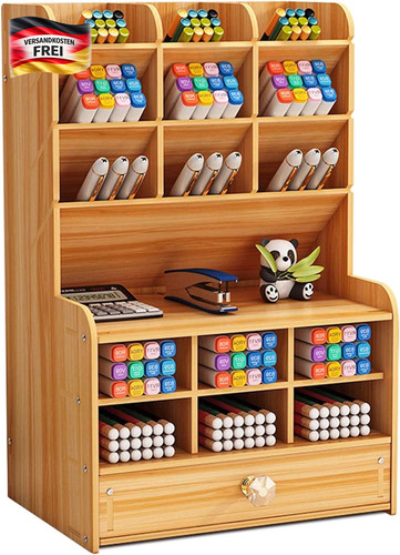 Holz desktop organisator - holz-desktop-organisator, mit