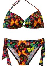 Mädchen Bikini schwarz 176