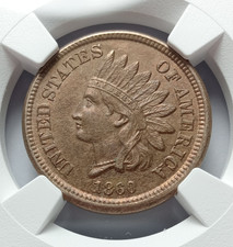 1860 usa indian head cent - 1860,