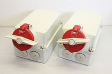 2x CEE FORM  63-6H 380 3p+ Stecker Kupplung Wanddose Wandsteckdose
