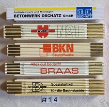 5 Zollstöcke Zollstock Gliedermaßstab  .......... A14