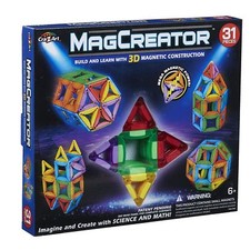 MagCreator 31 TEILIGES GEBÄUDESET - 3D MAGNETISCHE BAUWEISE - NEU