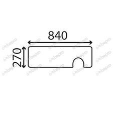 Heckscheibe für Case IH 1055 1056 1056XL 1255 1455 1455XL 3220 3230 4210 4220