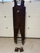 Fenwick Neoprenhose Watthose Anglerhose  - Braun - XXL