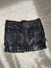 Zara fransenrock minirock mit - fransenrock,,