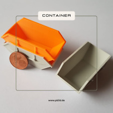 Hochwertige Absetzmulde Absetz Mulde Container 10m^3 1:87 H0 in allen Farben