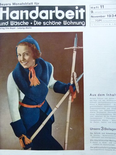Altes modeheft 1934 - v.,