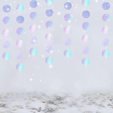 3er Set Papiergirlande Glitzer