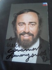 Luciano Pavarotti Originalautogramm