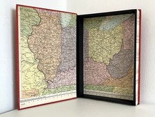 Hohler Buch-Schlüsseltresor-Schmuckkästchen-Aufbewahrung-antikes Buch, USA Kartenfutter