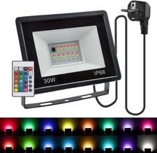 LED RGB Flutlicht mit Stecker 20W 30W 50W AC 220V Outdoor IP66 Wasserdicht
