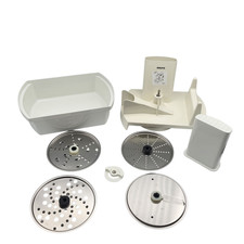 Krups Schnitzelwerk für Krups 3 Mix 3000 - 7000 mit 4 Reibescheiben