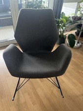 Grau Schaukelstuhl Schaukelsessel Relaxsessel Akzentstuhl Relaxstuhl bis 120KG