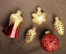 5 x Weihnachten Baum Glas