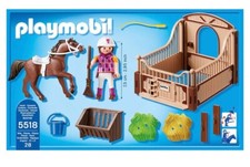 Playmobil 5518 Shagya Araber mit braun-beiger Pferdebox