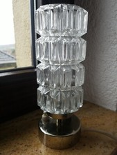 Sölken Tischleuchte Tischlampe Kristallglas Glas Kaskaden? Lampe 70er Jahre 