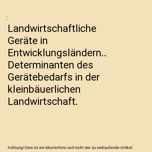Landwirtschaftliche geräte - geräte, in