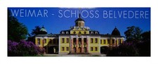 Magnet Souvenir Weimar Schloss Belvedere 11,5 cm Kühlschrankmagnet Deko GCG M26