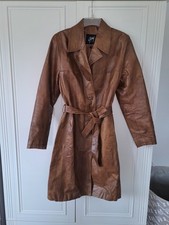 Dame MANTEL aus LEDER Gypsy Braun GR. S-M