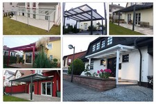 Überdachungen Terrassenüberdachung Terassendach Carport Alu Stegplatten klar