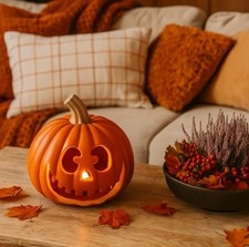 XXL LED Kürbis orange