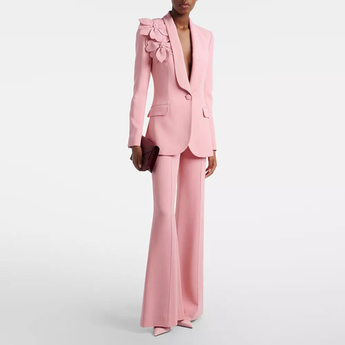 Damen komplettset rosa blazer - damen,