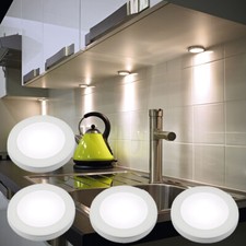 4x Unterschrank LED Netz Küche Schrank Regal Theke dimmbar Lichtset 